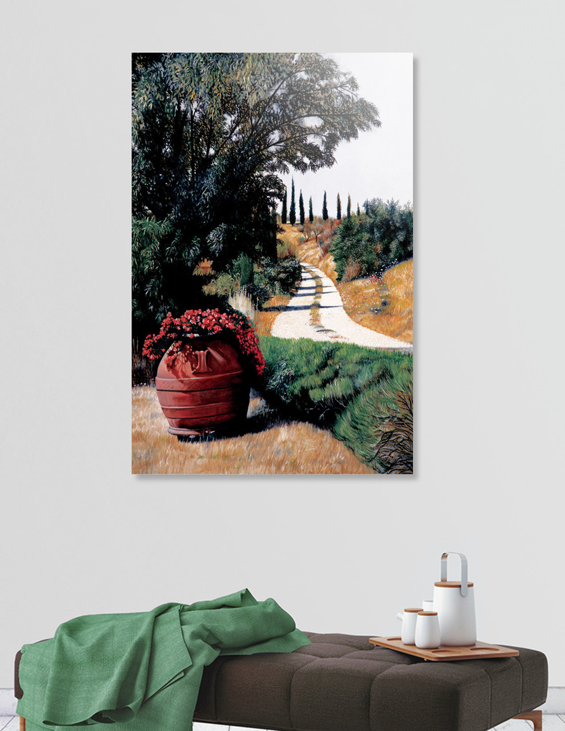 "Tuscan Sumer Road" by Matthew Bates click to buy a print at Curioos! "Tuscan Summer Road" is now available as a limited edition print at Curioos!